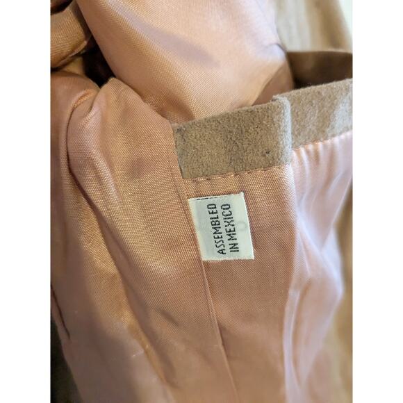 JC Pennys The Men's shop faux seuede wooden button blazer size 38L - Picture 6 of 8